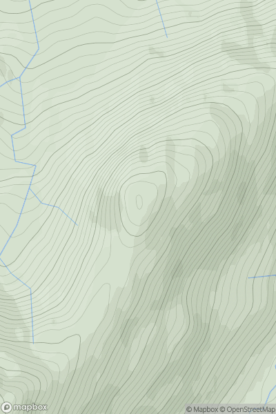 Thumbnail image for Meall an Fhir-eoin [Mallaig to Fort William] showing contour plot for surrounding peak